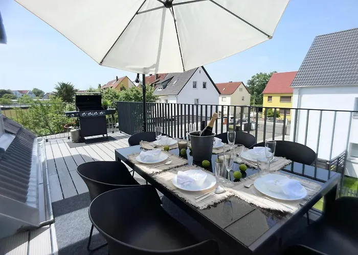 M-style 04 Mit Balkon Und Gasgrill, 24h Self-check-in, Free Parking, Netflix 公寓 纽伦堡