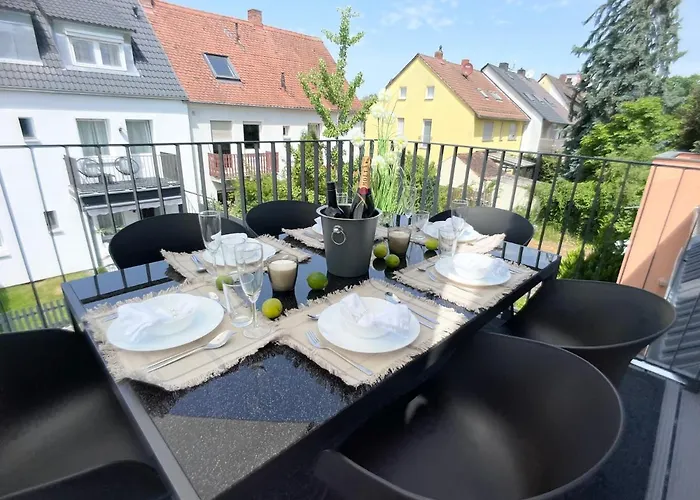 M-style 04 Mit Balkon Und Gasgrill, 24h Self-check-in, Free Parking, Netflix 纽伦堡