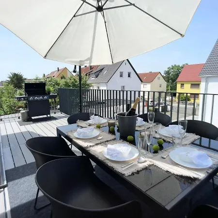 M-style 04 Mit Balkon Und Gasgrill, 24h Self-check-in, Free Parking, Netflix Daire Nürnberg